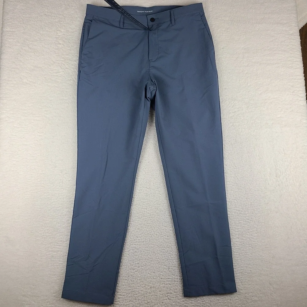 Banana Republic City‎ Pants Mens 38x34 Blue Activewear Performance Tech Golf